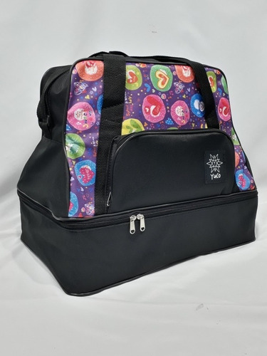Imagen 7 de 10 de Combo Bolso De Patin Cajon Estampado Yuco + Cubre Patin