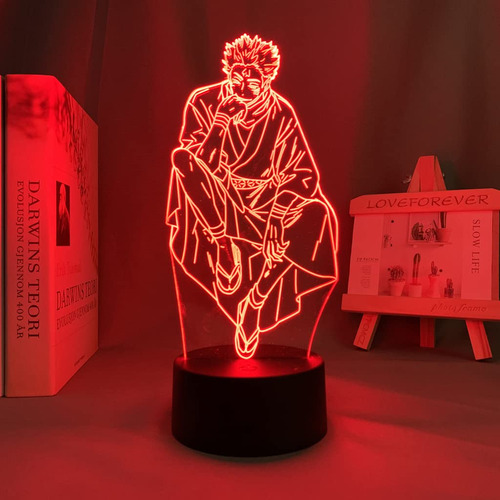 Kaisen Figura Luz Nocturna 3d Lampara Led Ilusion 16