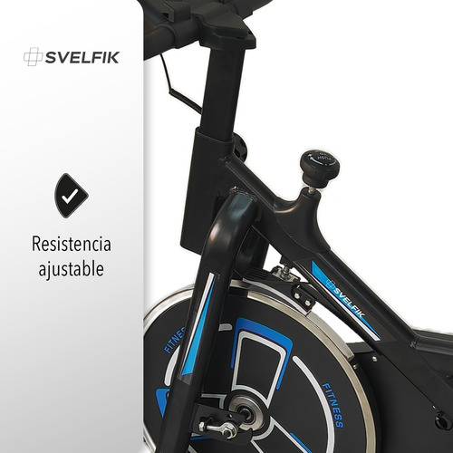 Imagen 6 de 7 de Bicicleta De Spinning 6kg Azul Lite Ms