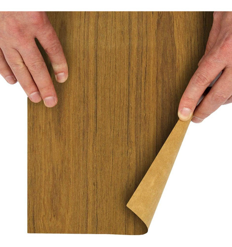 Hoja De Chapa De Madera De Teca De Corte Plano, 24 X 96 PuLG