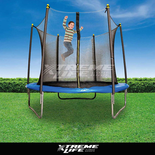 Trampolin Saltarin 2.45 Mts Para Niños Con Malla Eventos Color Azul