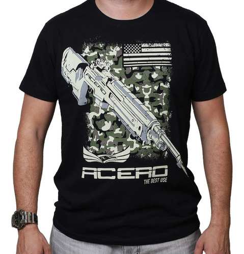 Camiseta Remera Algodon Acero Varios Diseños Airsoft Tactic 