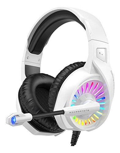 Audifonos Gamer  Ziumier Z20 White Gaming Headset Para Pc Ps