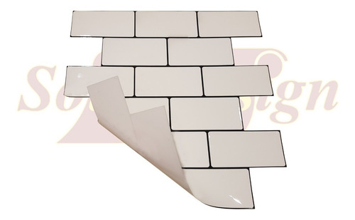 Ceramicos Autoadhesivo Muresco Cocina Baño Azulejo X5