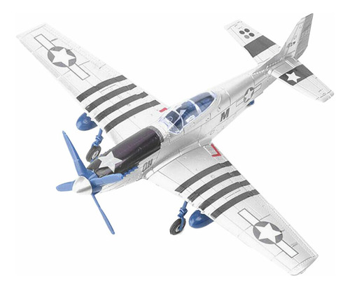 Escala 1:48 Wwii P-51 Modelo De Plástico Conjunto De Plata