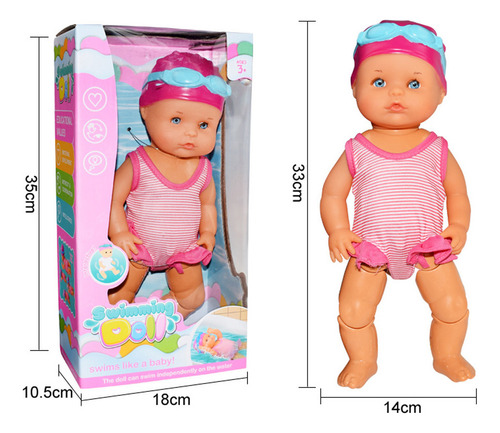 Uma Boneca De Natação Que Nada Na Água, Boneca De Natação Pa
