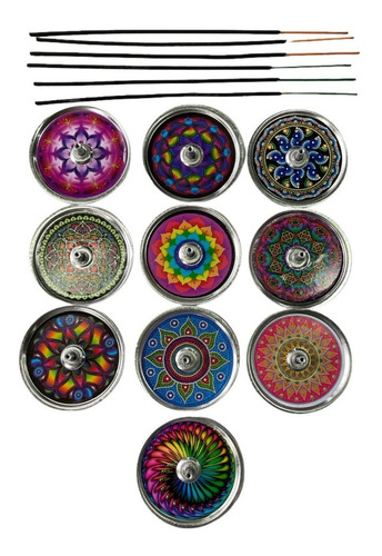 Porta Sahumerio Económico Vintage Mandala X5 Unidades