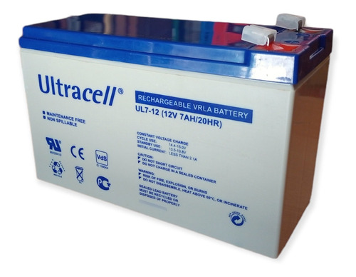 Batería 12 Volt 7 Ampere Hora Ultracell