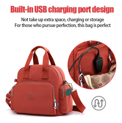 Mochila Bandolera Multifuncional, Flexible Y Resistente