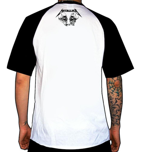 Imagen 2 de 2 de Remera Combinada Metallica Justice