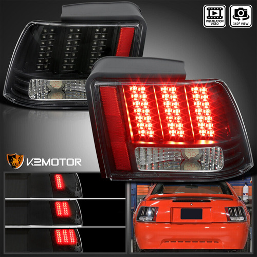 Par Mica Negro Led Ford Mustang Base 2001 4.6l