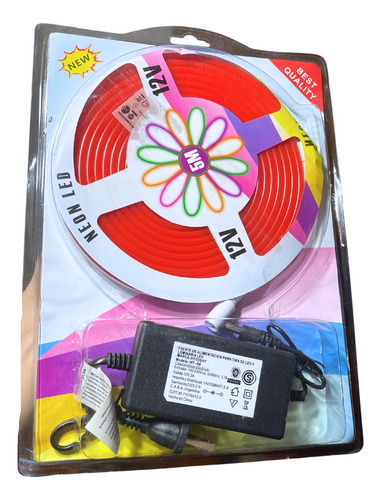 Kit Tira Manguera Led Neón Led 3528 5m Ip64 + Fuente 12v