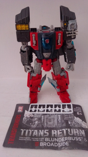 Transformers Broadside Primer Clase Voyager Titán Wars 16cm (Usado)