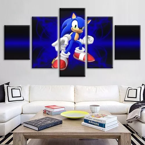 Quadro Decorativo Poster Desenho Sonic Mania Game Infantil 5