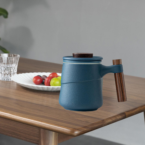 Taza / Taza De Cerámica Del Té Del Estilo Japonés Azul