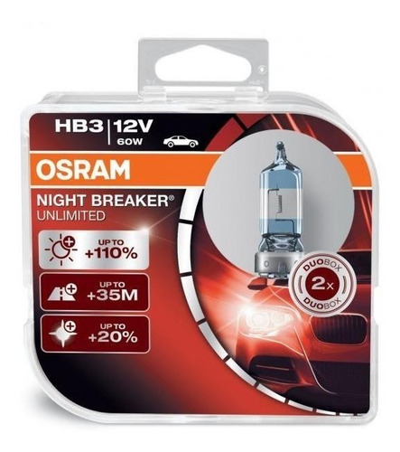 Hb3 Osram Night Breaker Unlimited X Par 12v 60w 9005 Nbu