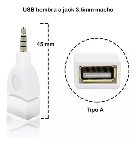 Cable Spica jack 3,5mm a USB macho — LST