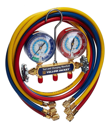 Yellow Jacket 42006 Series 41 Test And Charge Manifold