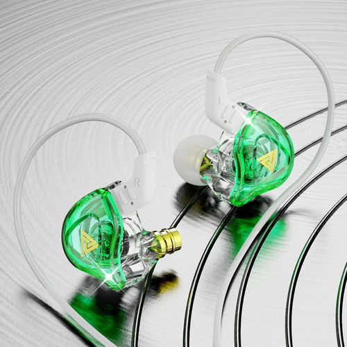Imagen 4 de 6 de Qkz Ak6 Dmx Con Micro + Estuche Audifonos Auriculares Verde