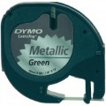 Cinta Verde Metalizada Rotuladora Dymo Letratag Lt91339 12mm