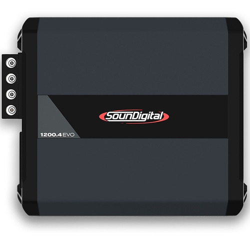 Imagen 1 de 7 de Potencia Soundigital 1200.4 Evo 4.0 2 Ohms 4 Ch 1200x4