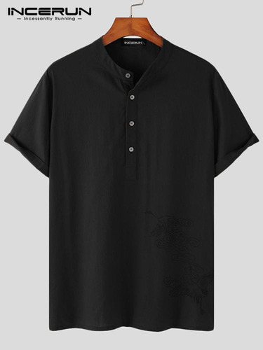 Incerun #skuj40647 - Camisas Tipo Polo Para Hombre