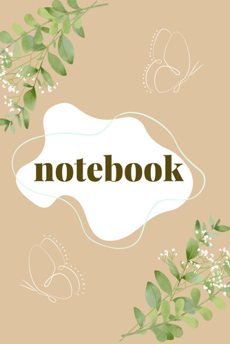 Libro: Notebook: Plants, Butterfly, Beautiful, Blank Lined N