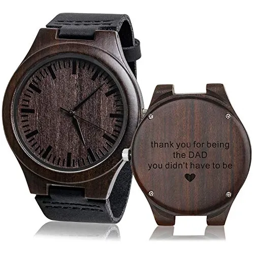 Reloj de madera grabado hotsell