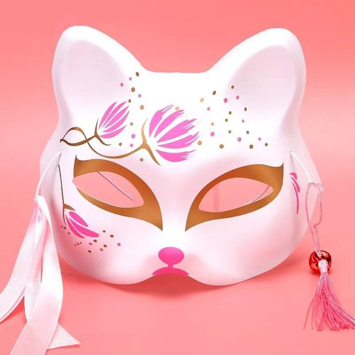 Mascara Kimetsu Mascara Gato Mascara Japonesa, Cosplay