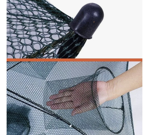 Trampa Para Carnadas - Plegable 6 Bocas Ideal Pesca Mojarra Color Verde Oscuro
