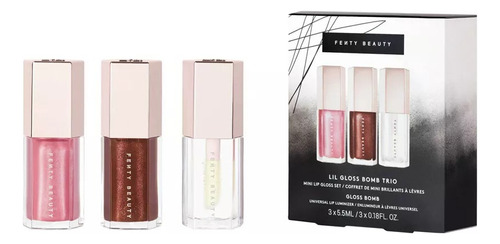 Fenty Beauty Gloss Bomb Trio Set De 3 Lil Glosses 5.5 Ml Color Marrón