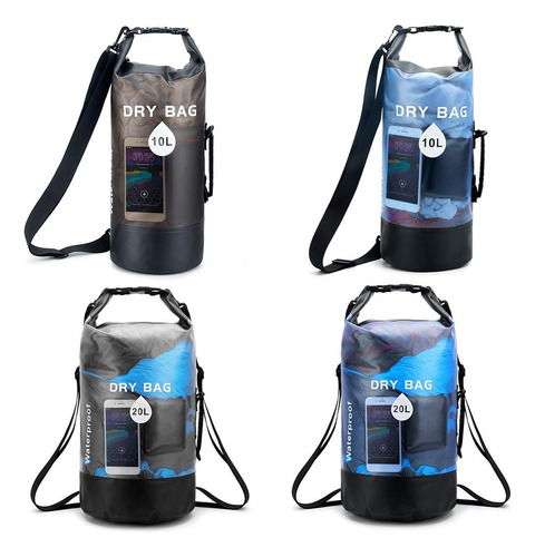 Bolsa Impermeable Para Rafting Al Aire Libre, Seca, Transpar