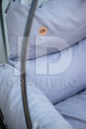 Imagen 9 de 10 de Combo 1 Hamaca Gota Colgante 1 Almohadon Con Apoya Brazos