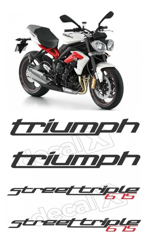 Kit Emblema Adesivo Triumph Street Triple 675 Tpst675004