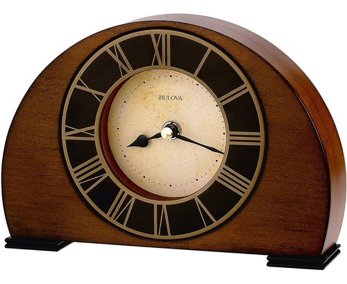 Reloj Bulova Clocks Vintage De Mesa  B7340 De Madera