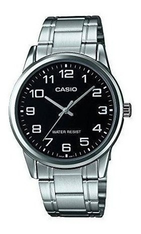 Casio Mtp-v001d-1b Reloj De Acero Inoxidable Para Hombre, Fa