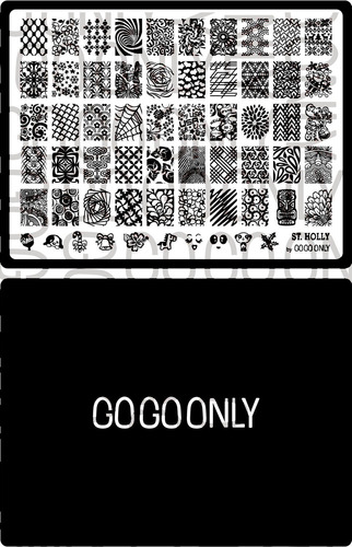 Placa De Gogoonly Nail Art Stamp Collection St. Holly - Enor