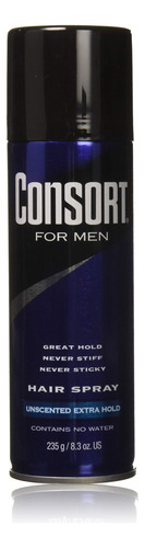 Consort Spray Para El Cabello Para Hombres Sin Perfume Extr.