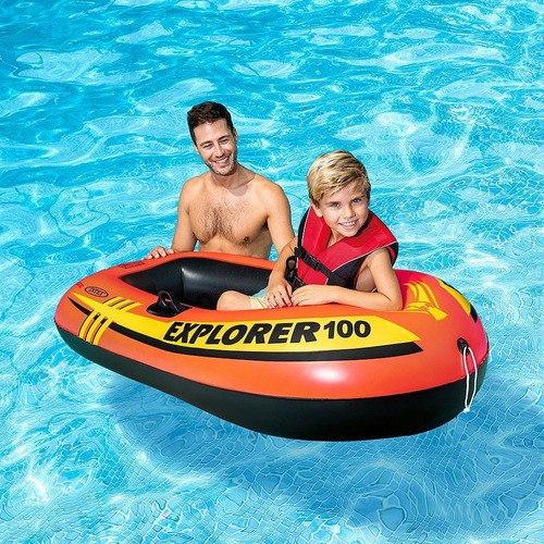 Imagen 2 de 4 de Bote Gomón Inflable 1 Persona Explorer 100 Intex