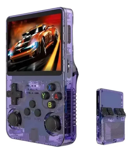 Consola Retro R36s Portátil 64gb Emulador Color Violeta