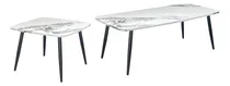 Comprar Mesa De Centro Mesa De Apoyo Patas De Metal Living Set Color Blanco