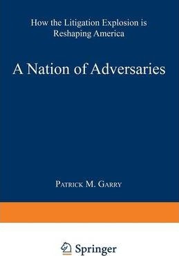 Libro A Nation Of Adversaries - Patrick M. Garry