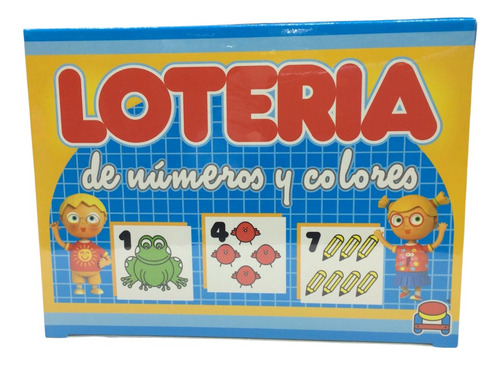 Juego De Madera Loteria De Numeros Y Colores Banquito 3e1 