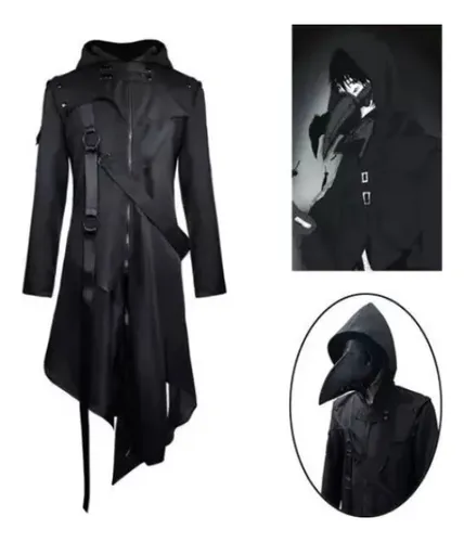 Abrigo De Hombre Moda Punk-retro Gótico Cosplay Praga Doctor