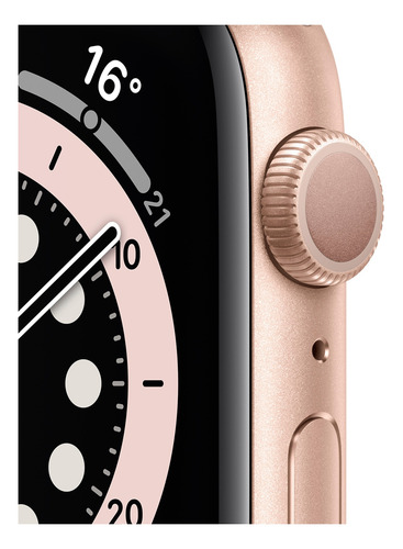 Apple Watch (GPS) Series 6 display de 1.732" con correa de fluoroelastómero color rosa arena y caja color oro - Excelente (Reacondicionado)