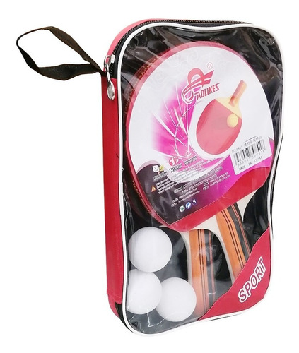 Set De Ping Pong Paletas Y Pelotas Aolikes 