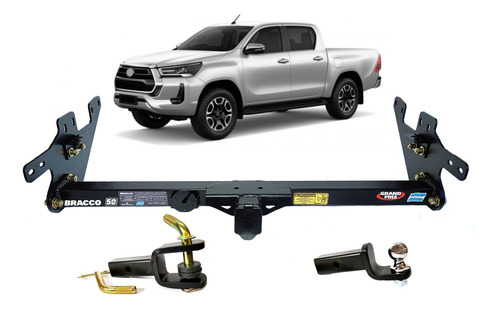 Enganche Bracco Reforzado 2 Cabezales Toyota Hilux 2016-2022