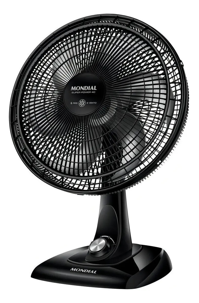 Ventilador De Mesa Mondial Super Power Vsp-40-b - 40cm Pás Diâmetro 40 Cm Quantidade De Pás 6