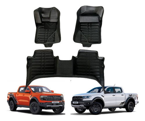 Funda De Piso 3d Ford Ranger Raptor 2019-24 Calce Perfecto