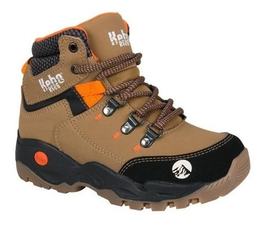 Bota Hiker Kebo Kids 0304 Color Cafe Niño Envío